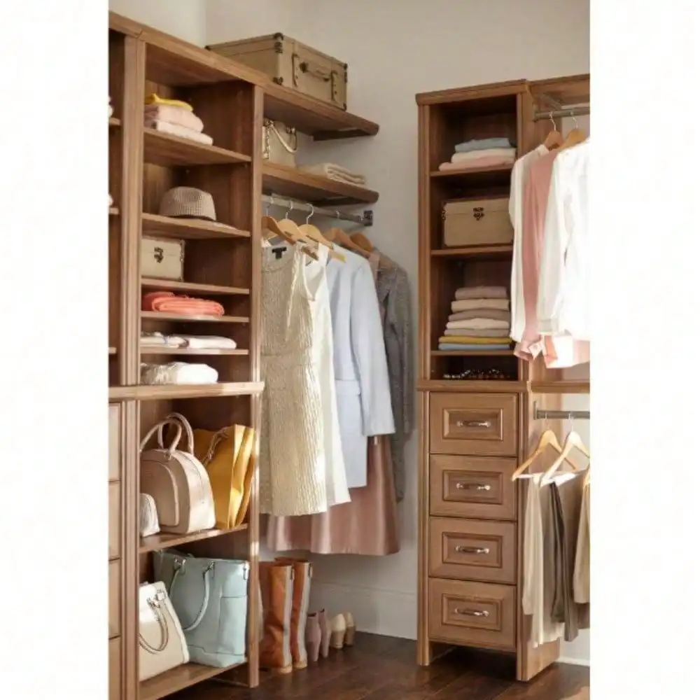 

8.7 in. H x 13.39 in. W Brown Drawer with Durable laminate construction For Storage, Closet, Clothes