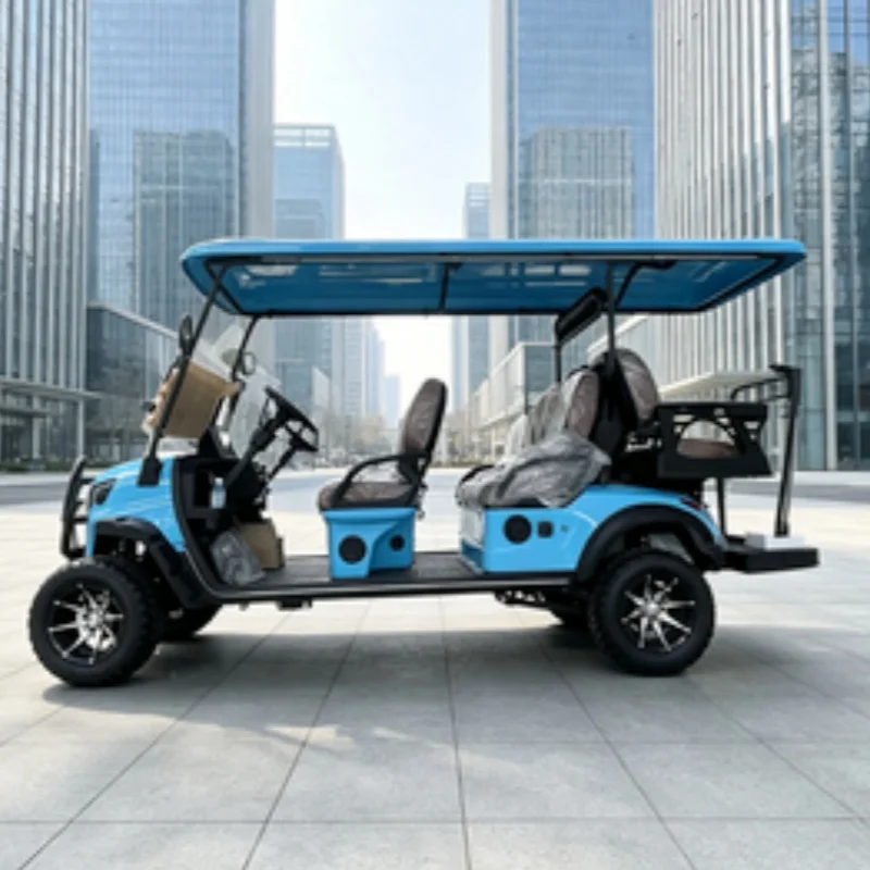 Manufacturer Wholesale Factory Direct Sales Hunting Golf Car Electric Golf Cart 14 Inch Wheel Sound Bar Seat With Headrest