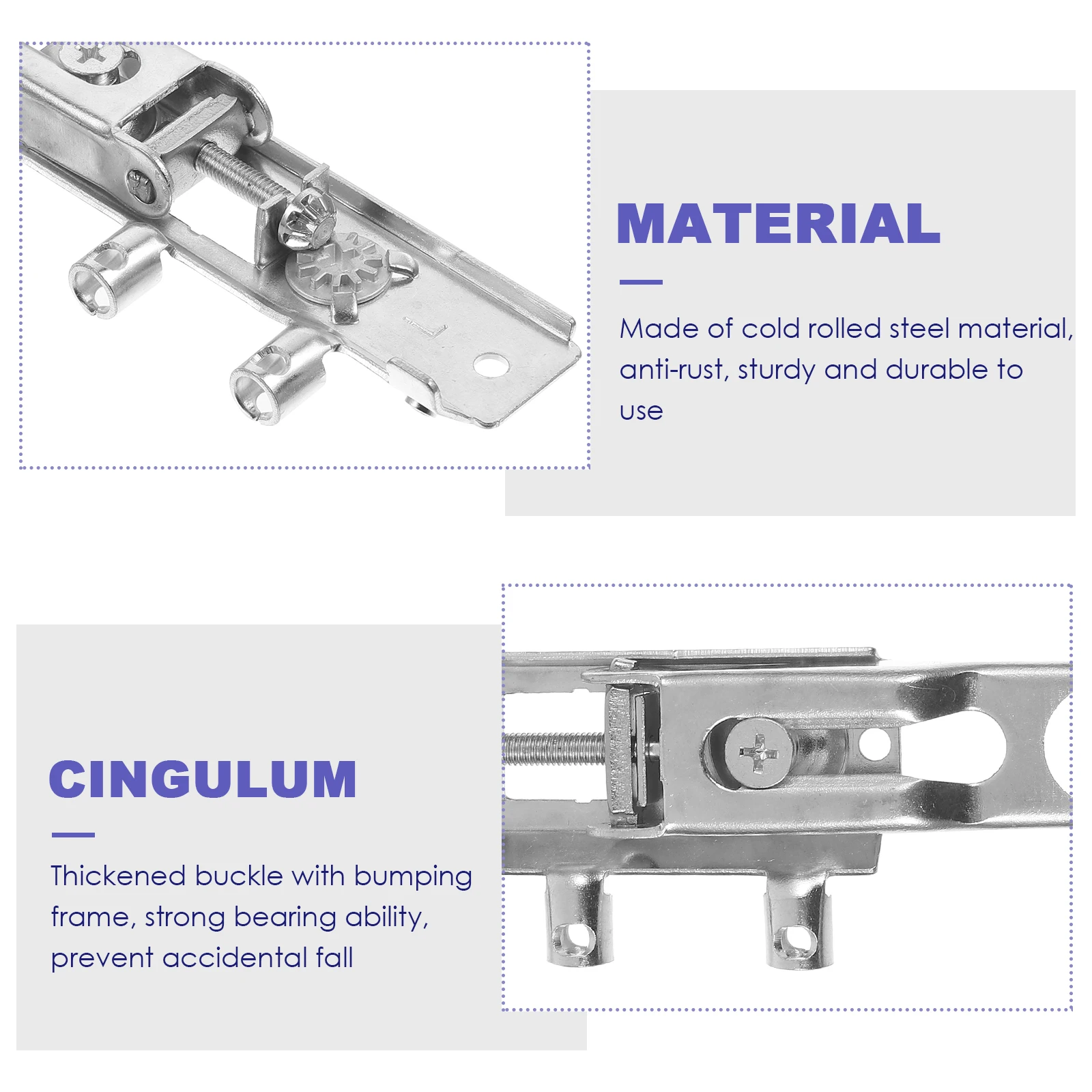 

Invisible Cabinet Hanger Suspension Fitting Damper Anti Rust Sturdy Kitchen Bedroom Bathroom Furniture