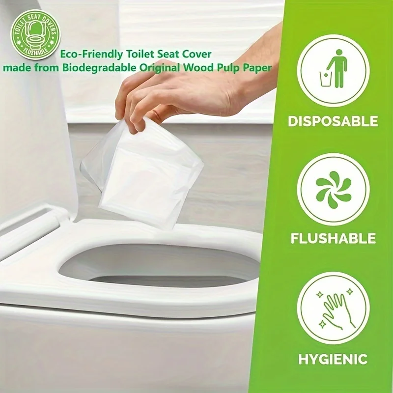 Disposable Toilet Mat Seat Cover Soluble In Water Portable Travel Home Bathroom Accessiories Tools Suitable WC Pregnant Women