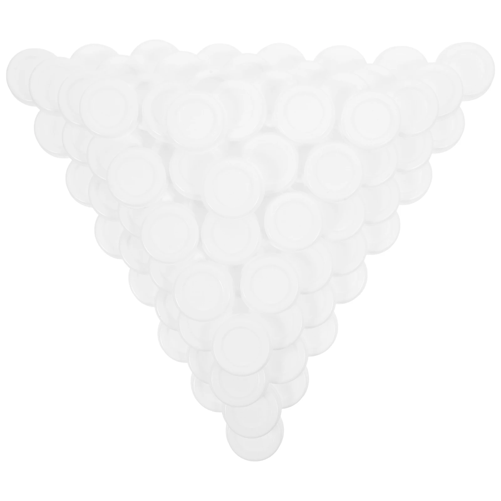 

100Pcs Multi-Function Round Caps for Paper Tubes Plastic End Plugs Secure Snap Fit for Fragile Items Shipping