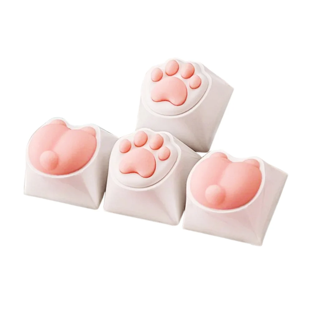 4 pezzi Zampa di gatto Copritasti animali Copritasti Tastiere Accessori Copritasti carini Copritasti MX per tastiera meccanica