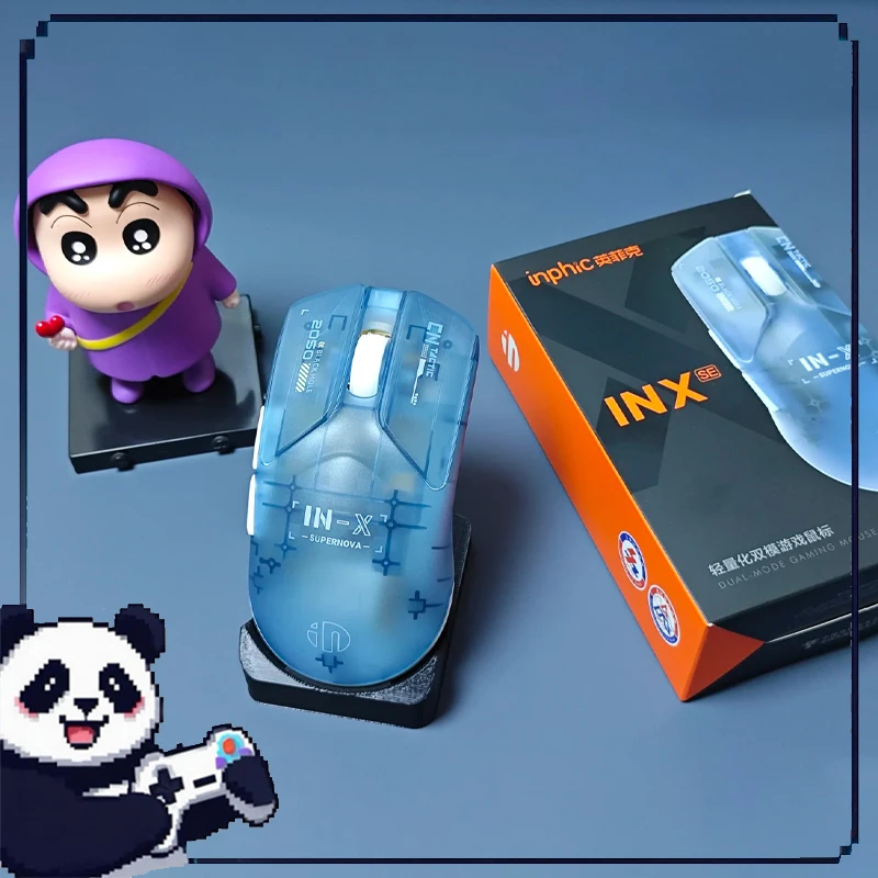 

Игровая мышь Inphic INXSE, двухрежимная беспроводная мышь 2,4G, киберспортивная кибер-игры, настольный ПК, компьютер, ноутбук, геймерские аксессуары, подарки