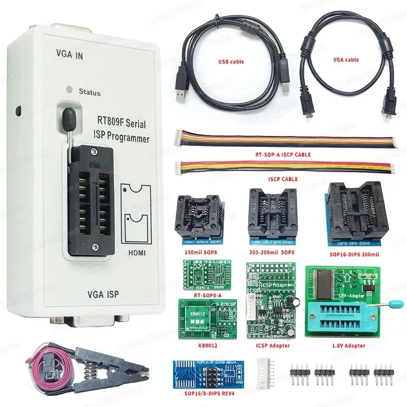 

Комплект USB-программатора 24-25-93 Высокоскоростной программатор Ic RT809F