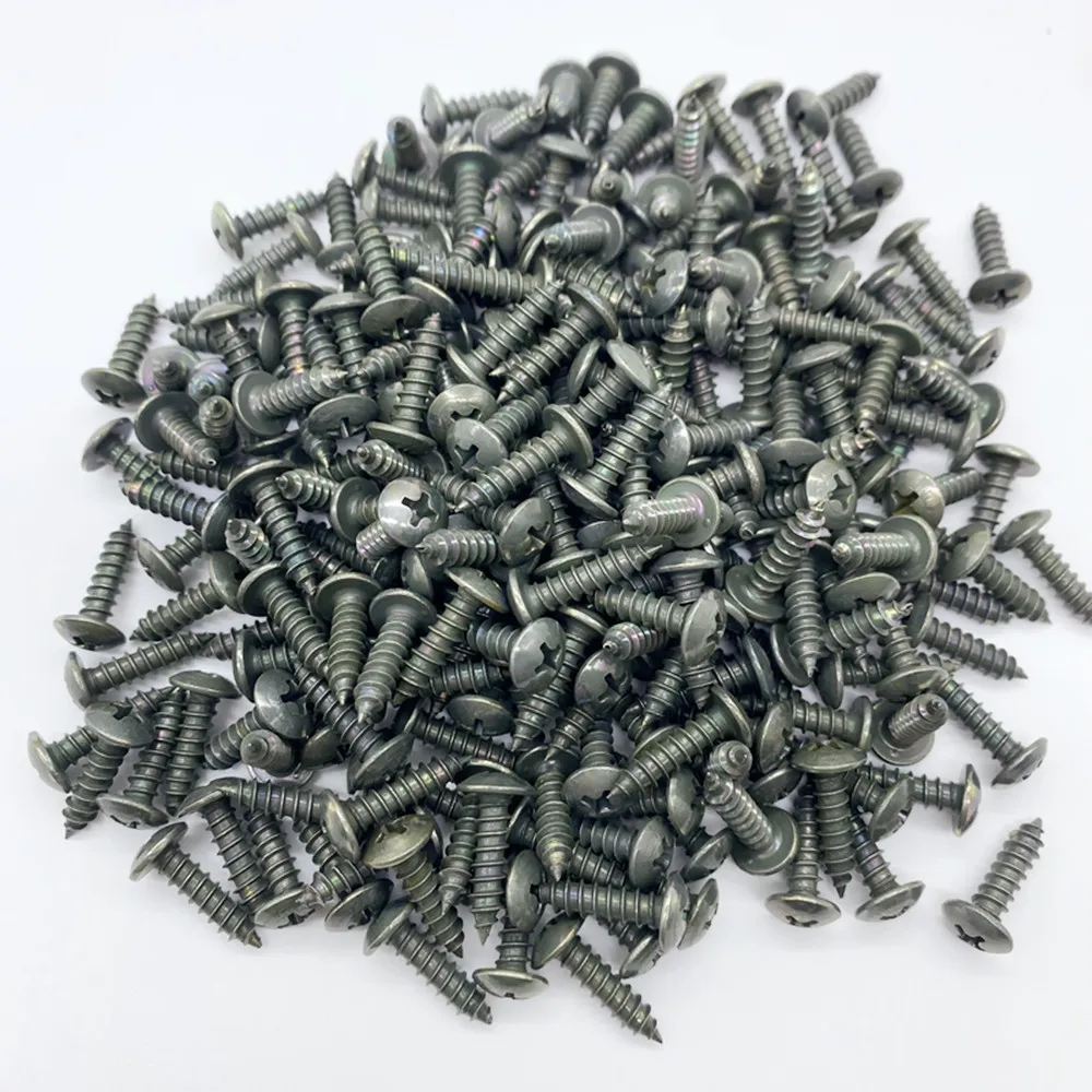 100/10pcs Mixed Car Motorcycles Metal Screw Tapping Fastener U-Type with Screw Anti-rust Protection Clip Screw Buckle Iron Sheet