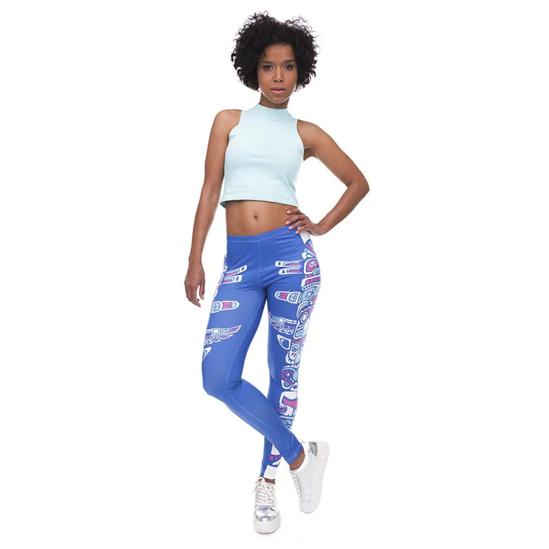 DeanFire Super Soft Stretch Digital Print Fitness Leggings Sexy Silm Legins Elastic Waist Trouser Women Pants