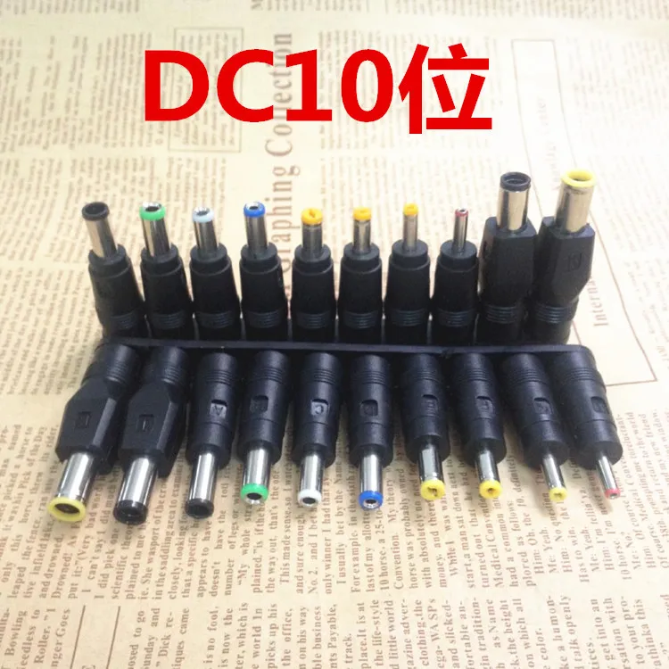 DC Power Adapter Kits Universal 5.5 mm x 2.1 mm DC AC Power Adapter Tips Connector For Lenovo Laptop Power Supply Plug Jack Sets