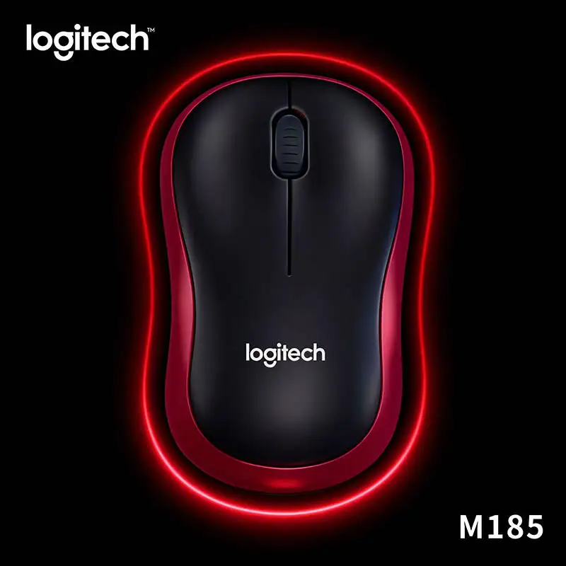 

Logitech M185 Wireless Optical Mouse 2.4GHz Connection Long Battery Life Ambidextrous Shape for PC Laptop