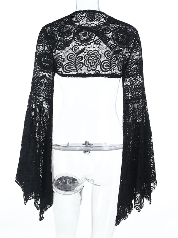 

Готический Sle Хэллоуин Косплей Длинный Свек Кружевной Накидка ort oulder Женская субкультура Faion Нейлоновая ткань Bell Sve