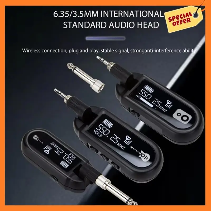 

AD08-Guitar Receiver Wireless Transmitter Stable Signal For Electric Guitar Bass Plug And Play