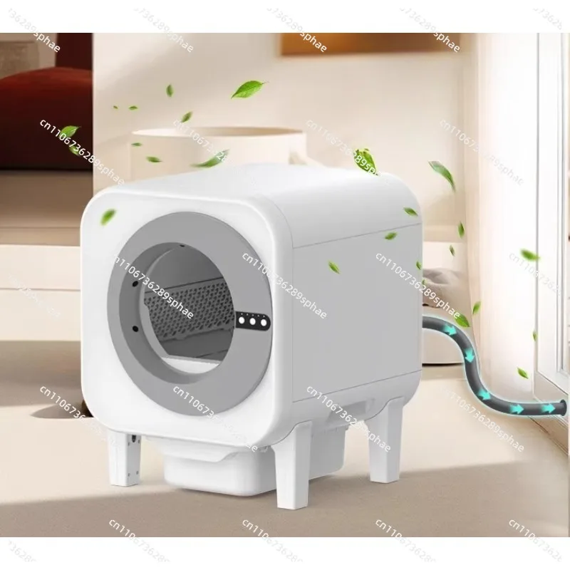 

Умный лоток для кошачьего туалета, увеличенная видеофута, дезодорация видео и машина для кошачьего туалета с защитой от брызг, автоматический туалет