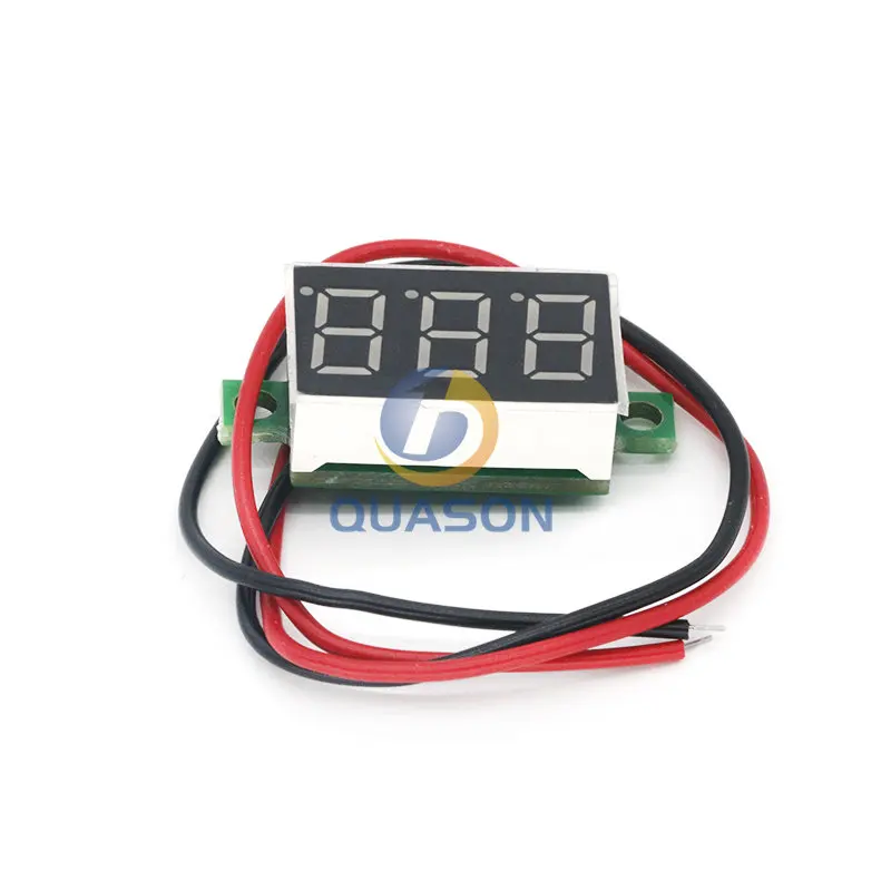 0.36 Inch 0.36'' DC 4.7-32V 3 Digit Display Voltmeter Mini LED Digital Panel Volt Voltage Meter Instrument Red/Blue/Gree