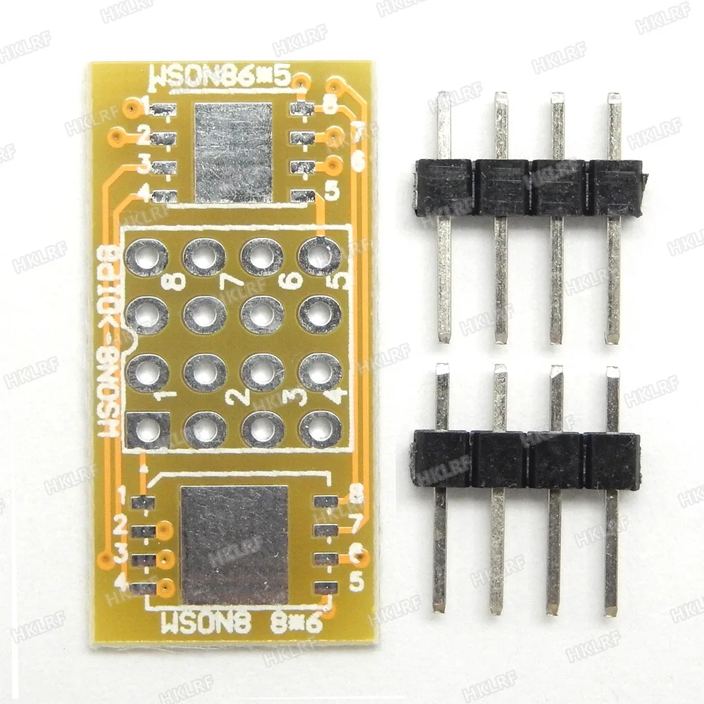 QFN8 to DIP8 Adapter WSON8 DFN8 MLF8 QFN8 to DIP8 socket for 25XXX IC use forTL866CS TL866A TL866II plus RT809H programmer