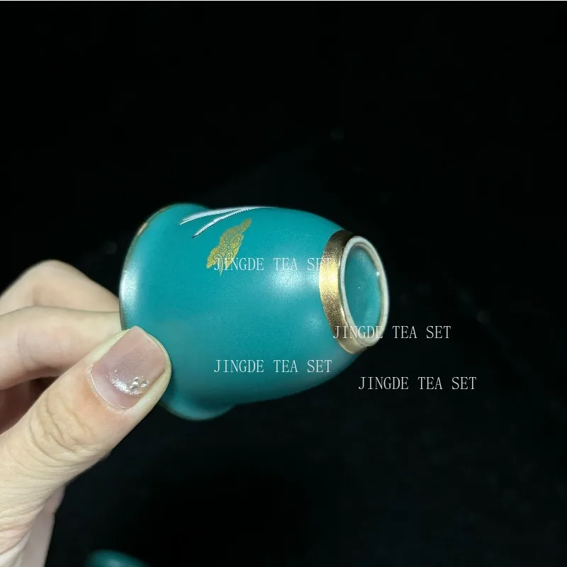 1 قطعة كوب شاي سونغهي الصيني المرسوم يدويًا Pu erh كوب رئيسي وعاء شاي طقم شاي للسفر المنزلي #5