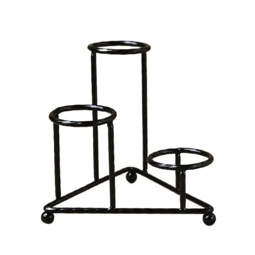

Simple Metal Triangular Ball Base Large Capacity Decorative Crystal Spheres Holder Silver/Black/Gold Crystal Ball Stand Home