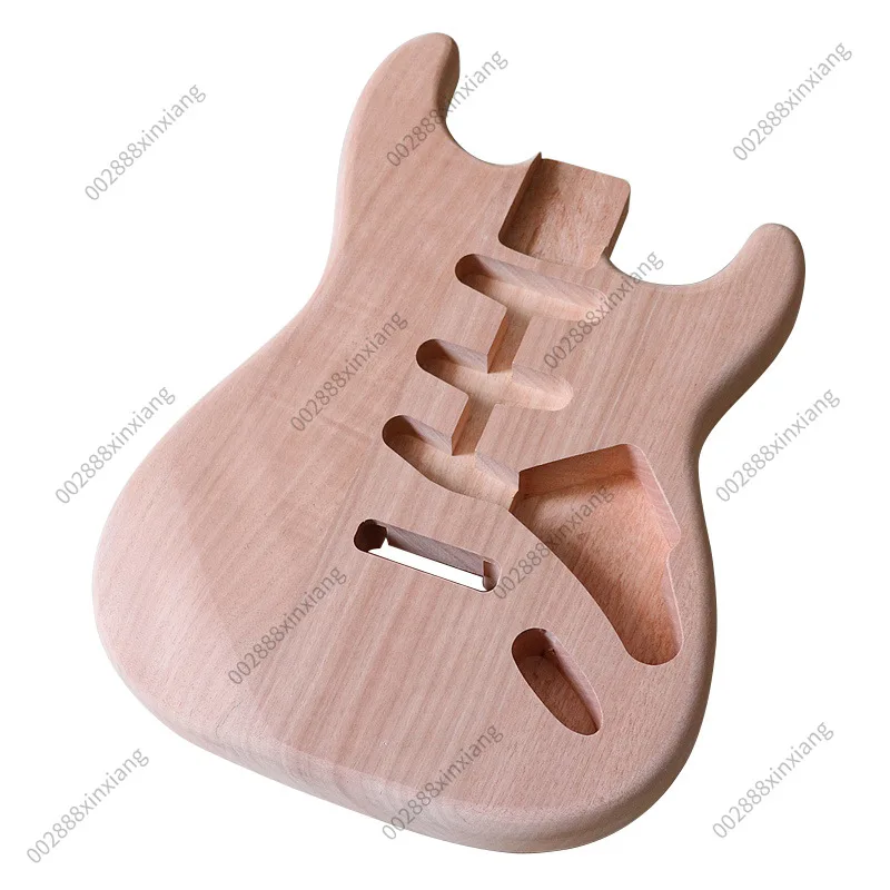Pickup Route Guitar Body, Natural Color Electric Guitar Body, Matte Finish, DIY Luthier Parts for Guitar Build & Modification