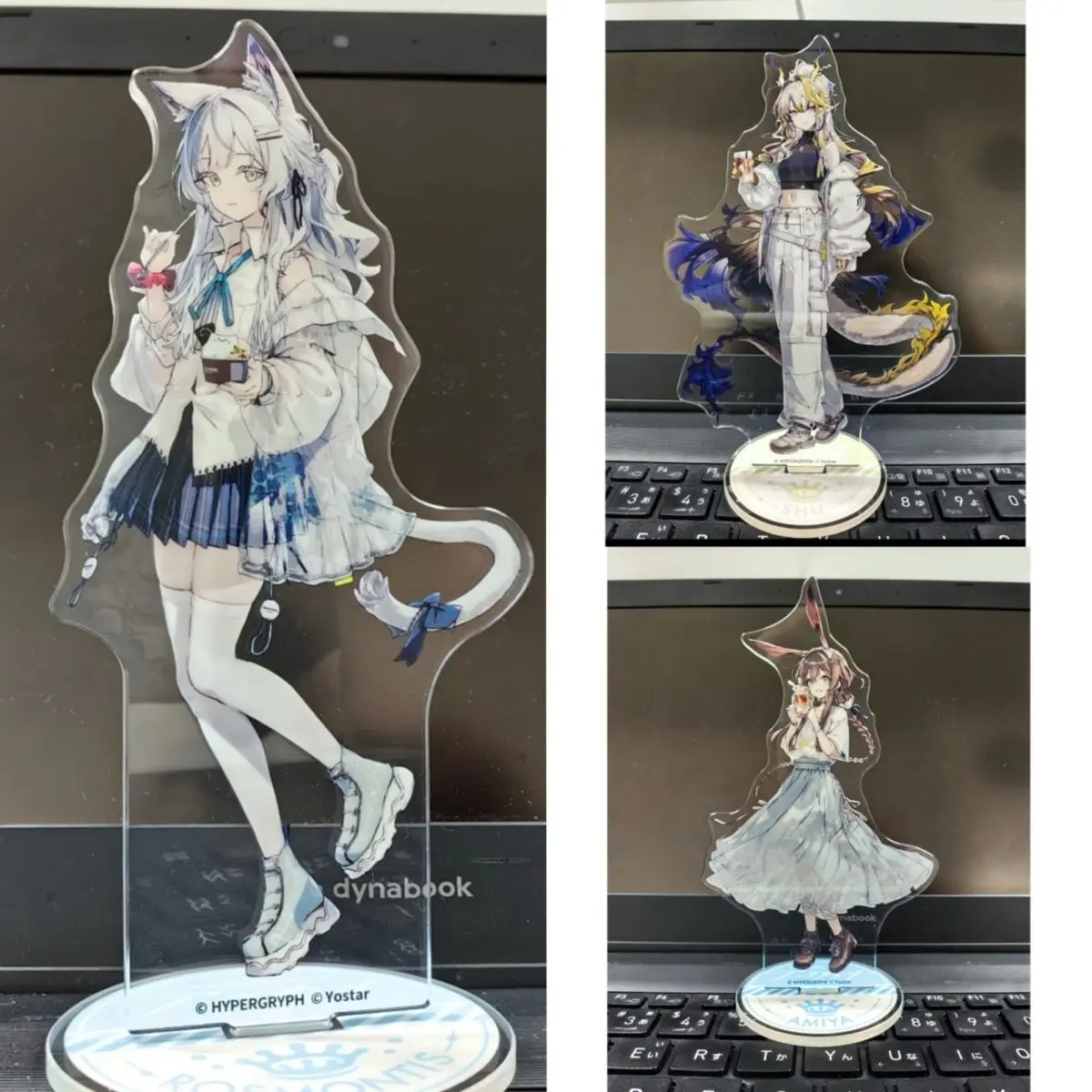 「アークナイツ」コラボグッズ「シュウ・シャンシャン・アミヤ」は、美しく可愛い10cmのアクリルスタンドフィギュアギフトです。