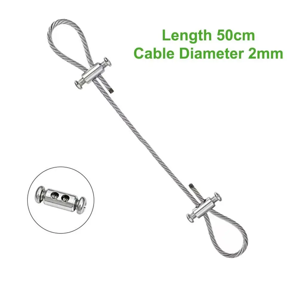 Adjustable Locking Steel Wire Cable Horizontal Lock Double Hole Structure Cable Lock Fastener Secure Fastening
