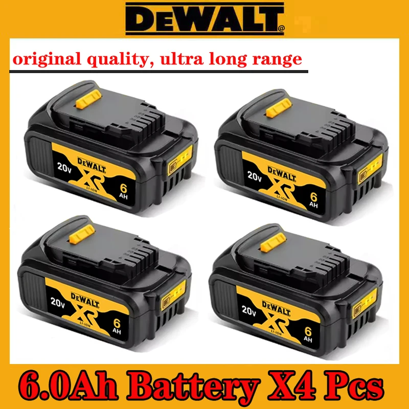 

New 20V 6.0Ah MAX 18650 Battery Power Tool Replacement DeWalt DCG406 DCD887 DCF880 DCF860 DCF922 20V 6A 18v Battery With Charger