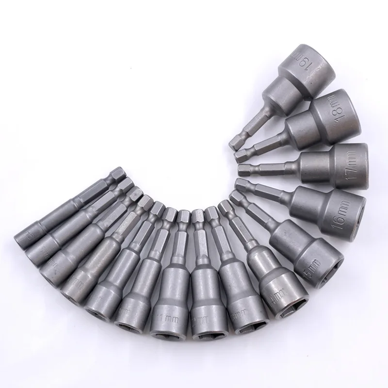 Powerful Socket Inner Hexagonal Wrench Hexagonal Handle Screwdriver Socket Extension Rod Pneumatic Screwdriver Insert Tool Set