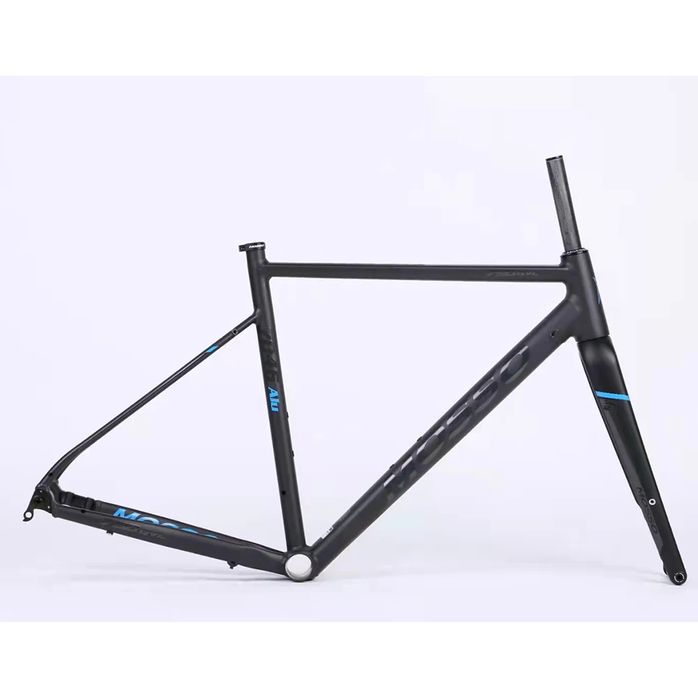 700C MOSSO 790GVL Road bike Frame With Carbon Fork  Aluminum Alloy Ultra-light GRAVEL Frameset Disc Braeke Bicycle Accessories