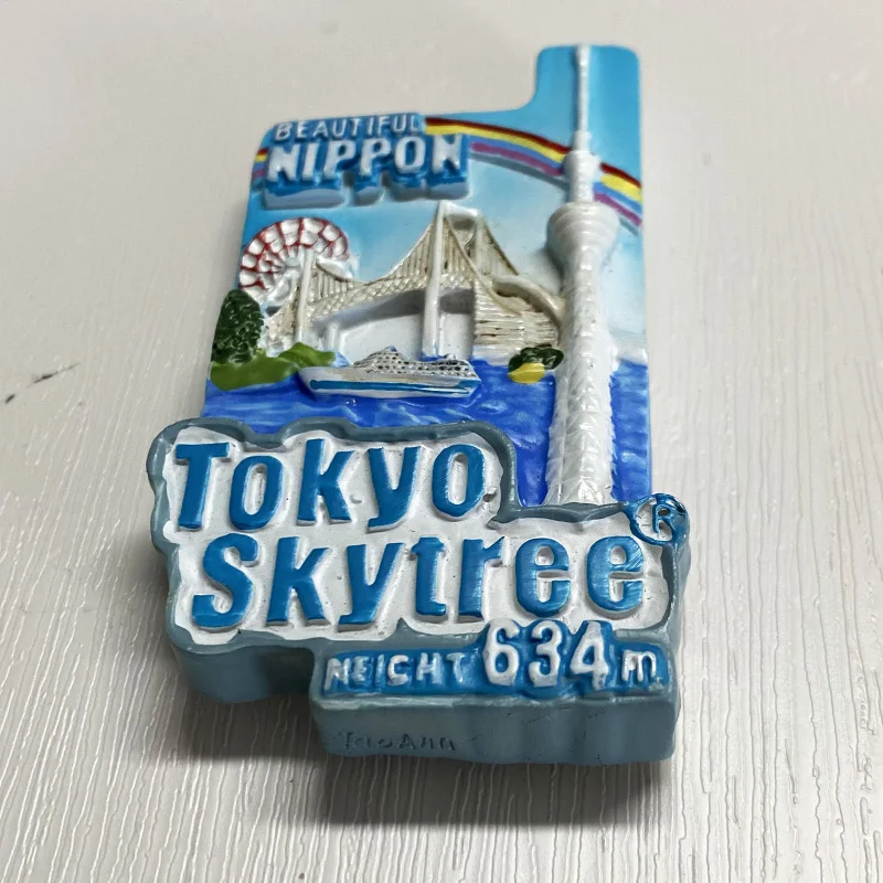 Japan Tokyo 3D refrigerator magnets tourist souvenirs Refrigerator magnets decorative supplies collection arts and crafts gifts