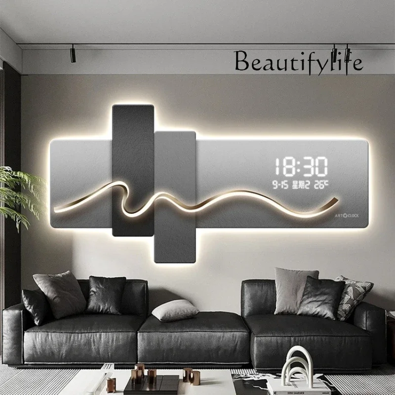 Y Classic Luxury Digital Wall Clocks Big Size Design Black Luminous Digital Clock Modern Designer Orologio Da Parete Home Decor