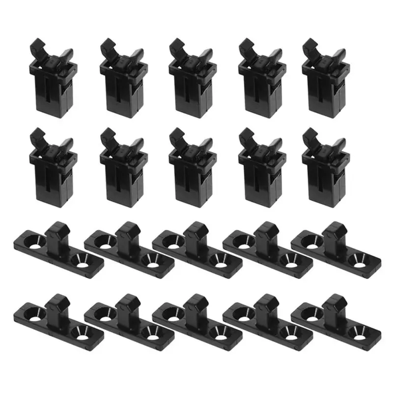 ABYN-50 Set Push Buckles For Toothpick Boxes And Containers With Sturdy Spring Mechanism And Secure Closure