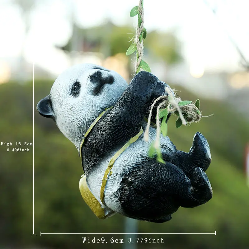 Hanging Climbing Panda Squirrel Rabbit Resin Statue Decoration Item Home Landscape Accessories Garden Courtyard Sculpture Decor