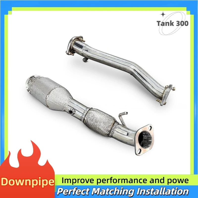 For Tank 300 ADVENTURE/PREMIUM 2.0T 2019-2023 with high Customized stainless steel Front tube and  downpipe