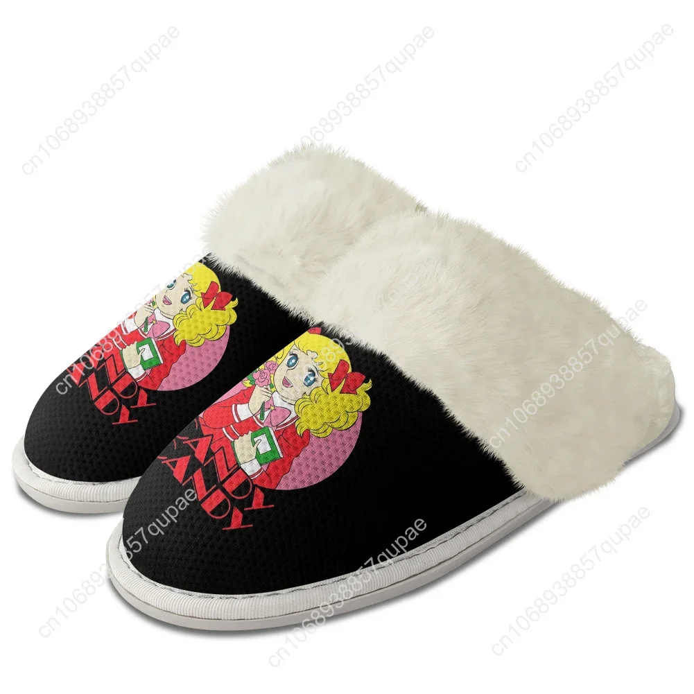 Candy Candy Cozy Plush Slippers Anime Men Women Teenager Cotton Shoes Home Bedroom Warm Slipper Thermal Lightweight Custom Shoes 3