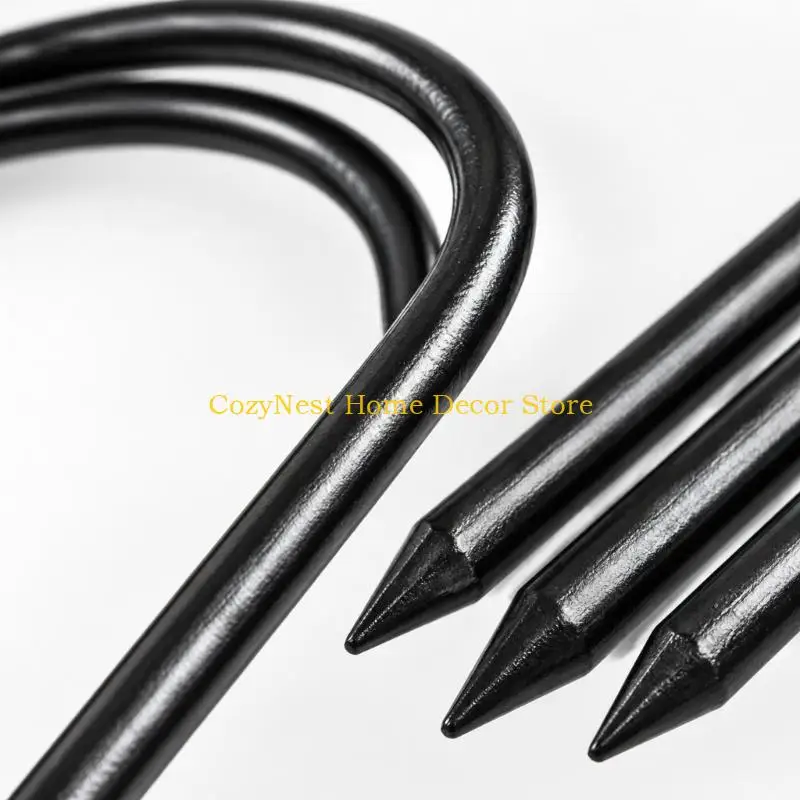 92MF 6lots Downspout Tube Ground Stakes, Gutter Drain Pipe Holder Pipe Support