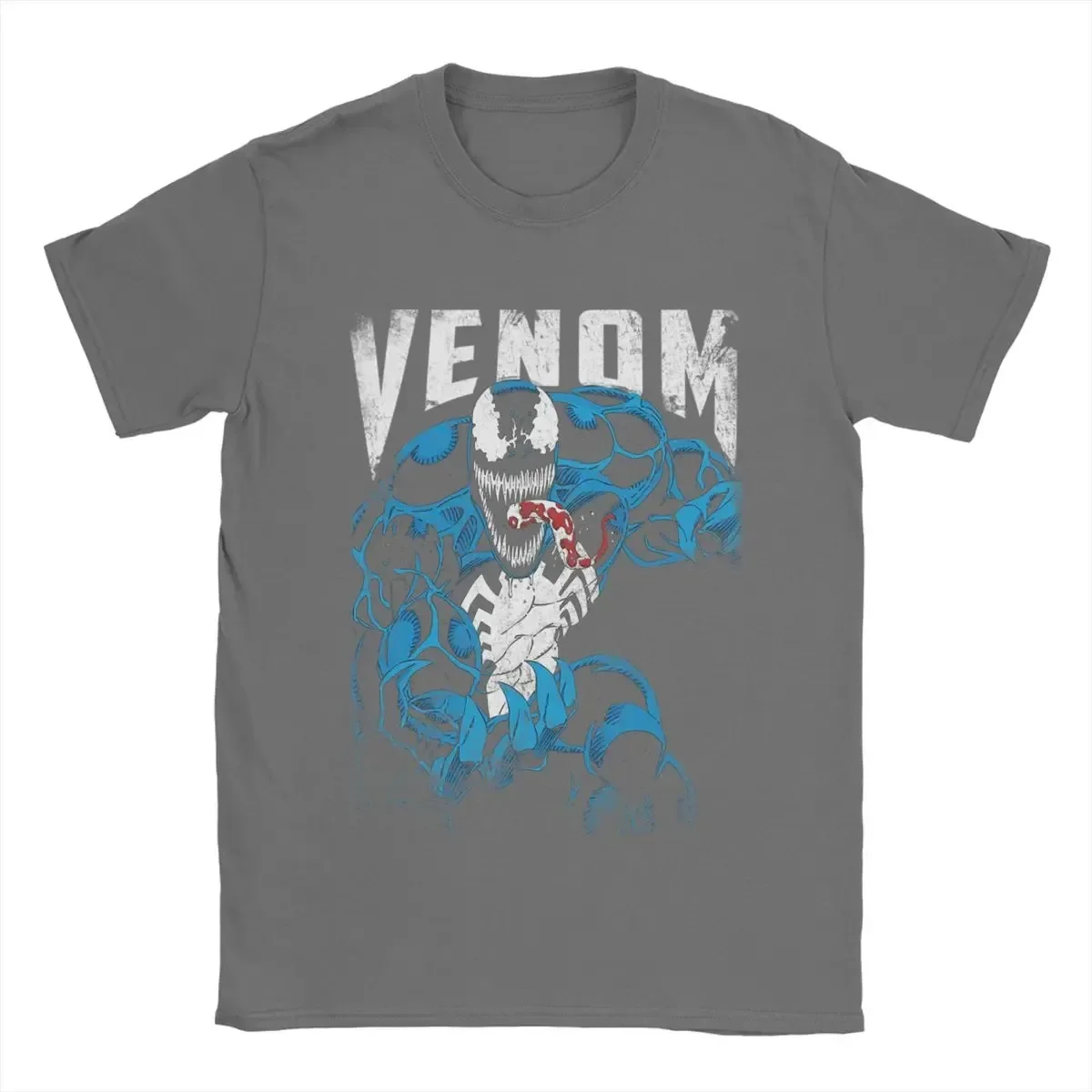 Marvel series Venom Villain T-shirt Men's summer cotton T-shirt Y2K fashion short-sleeved top for men and women