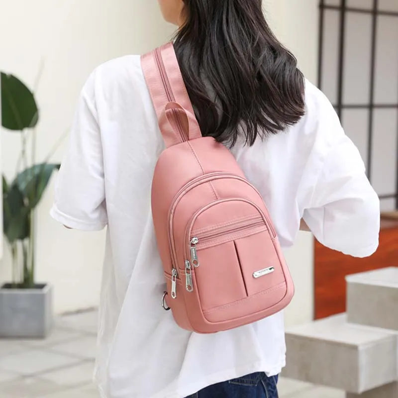 2023 New Small Crossbody Bags for Women Anti-theft Mini Messenger Bags Casual Waterproof Sling Chest Pack Shoulder Bolsa