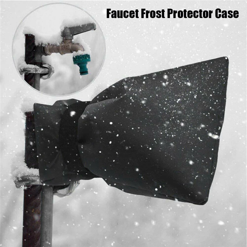 Outdoor Faucet Protective Cover Anti-Freeze Hose Bib Water Faucet Protector Frost Protection Cover Winter Saving Tap