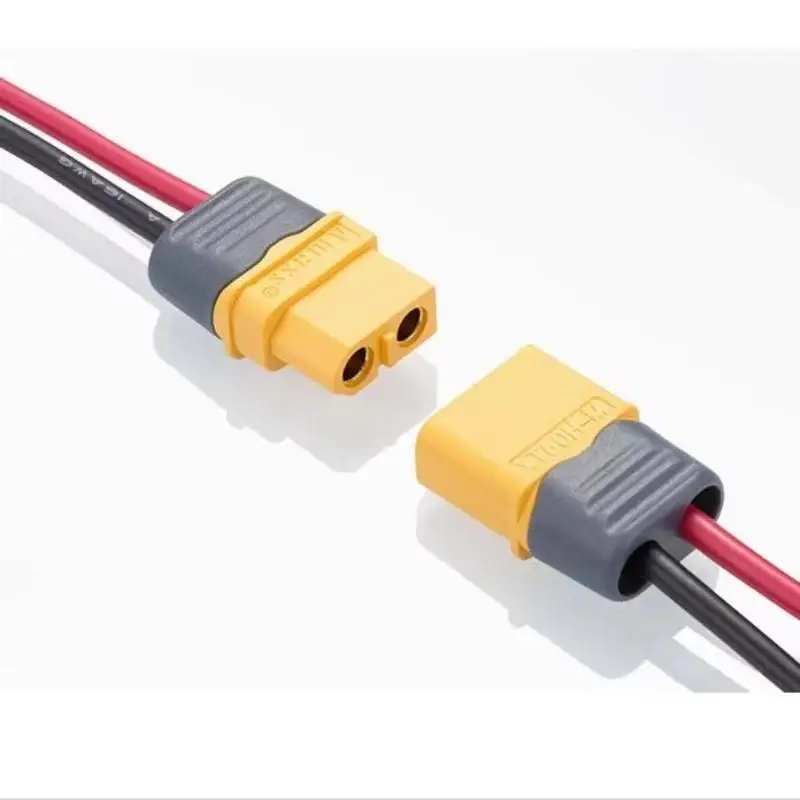 HMA76-1 Pair XT60H Male Female Bullet Connectors Plugs With Sheath XT60 Upgrade Connectors For Lithium Battery RC Planes Car