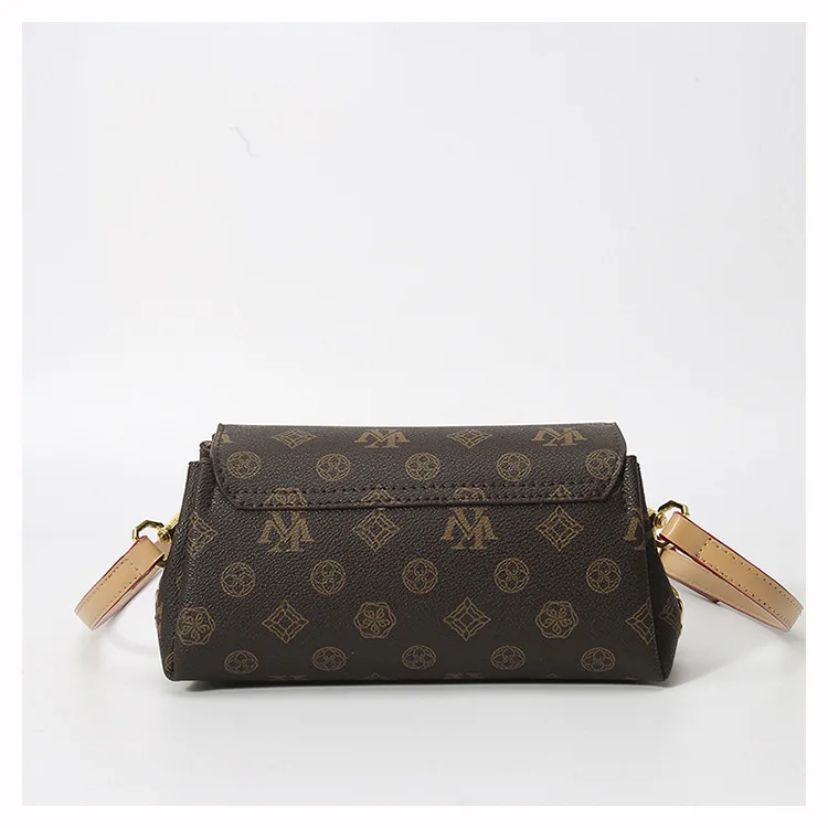 

2025 Новая женская сумка через плечо через плечо с ретро-текстурой и принтом, сумка на цепочке, универсальная ниша