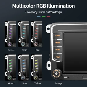 مشغل الوسائط المتعددة للسيارة لفولكس فاجن ، CarPlay ، Android ، GPS ، Autoradio ، VW Passat ، Tiguan ، GOLF ، POLO ، Seat ، Skoda ، 2Din ، 7in أفضل 8 لوحة بولو مبيعات 2008 - رقم 6