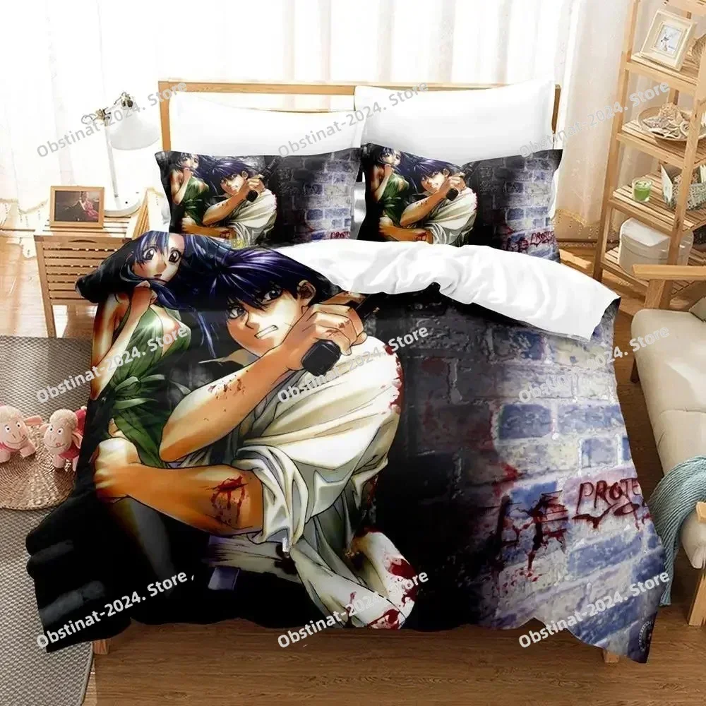 Full Metal Panic Bedding Set Printed single Comforter Quilt Bed Duvet Cover Pillow Case 3 Pieces Set Kids Adult Size Anime Girls
