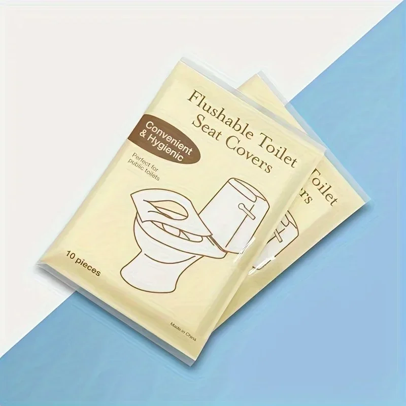 Flushable Toilet Seat Covers Disposable Biodegradable Paper Cover Portable Hygienic Sanitary for Travel Camping Hotel Bathroom - Detail 1