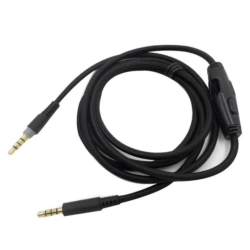 Cable para Auriculares AY14 - Para Hyperx Cloud Alpha/Hyperx Cloud Core Flight con Control de Volumen y Control de Sonido