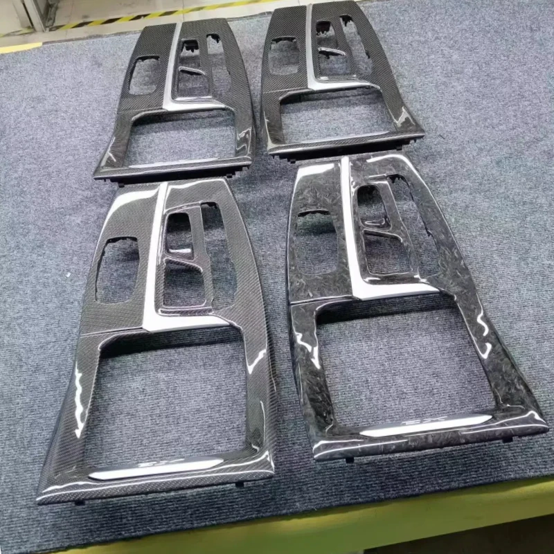 Real Carbon Fiber on Center Console Panel Cover Gear Shift Frame Replacement Durable for BMW X3 X4 X3M X4M G01 G02 G08 18-21