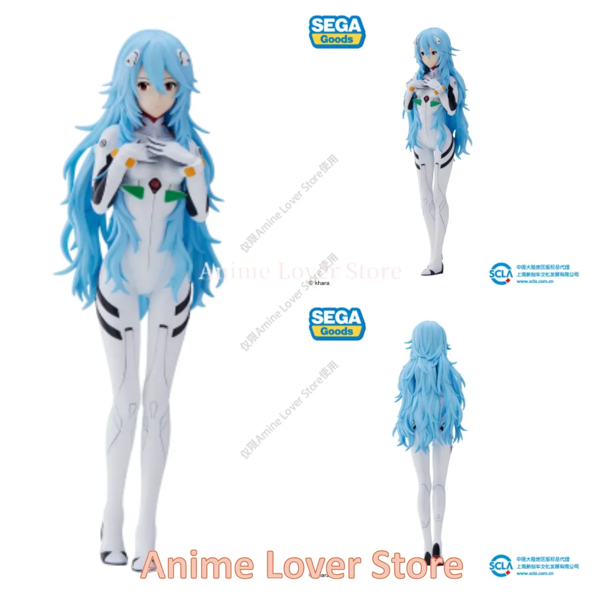 In Stock Original SeGa EVANGELION Anime Figure Toys SPM Super Premium  Ayanami Rei Asuka Collectible Model Ornaments