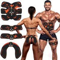Rechargeable EMS Abs Trainer Belt Wireless Abdominal Muscle Stimulator With Fitness Modes For Home Gym Core Workout