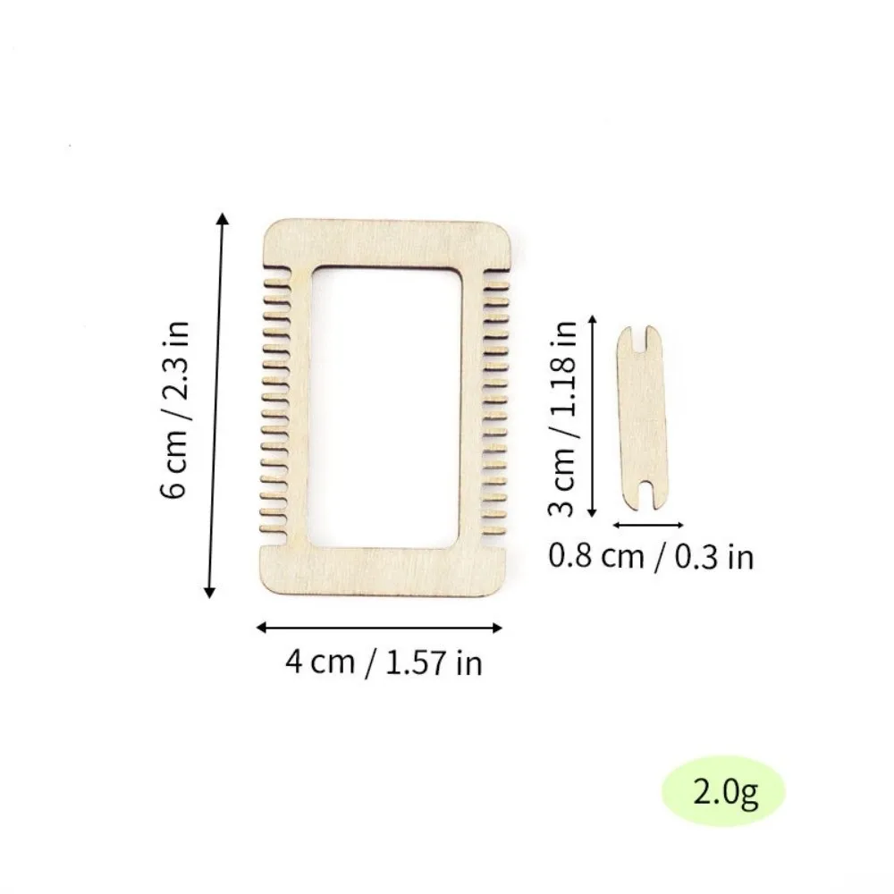 Portable Lightweight Wooden Sewing Kit Easy Operate DIY Craft Yarn Weaving Tools Hand Woven Weaving Loom Kit For Weaving Lovers