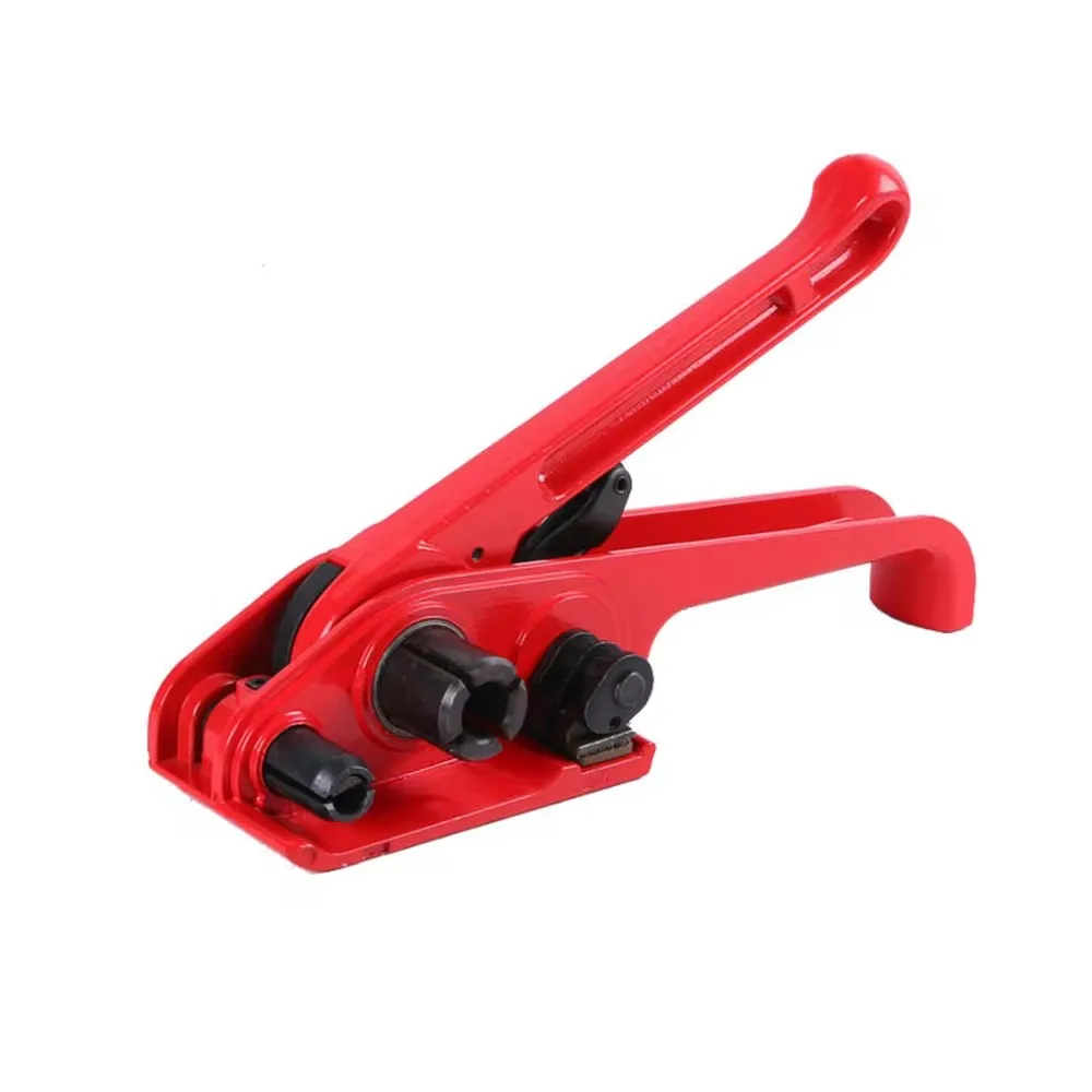 PP Belt Tensioner Manual Strapping Tool Heavy Duty Plastic Strapping Band Sealer for Carton Boxes, Shipping, Warehouse Packaging