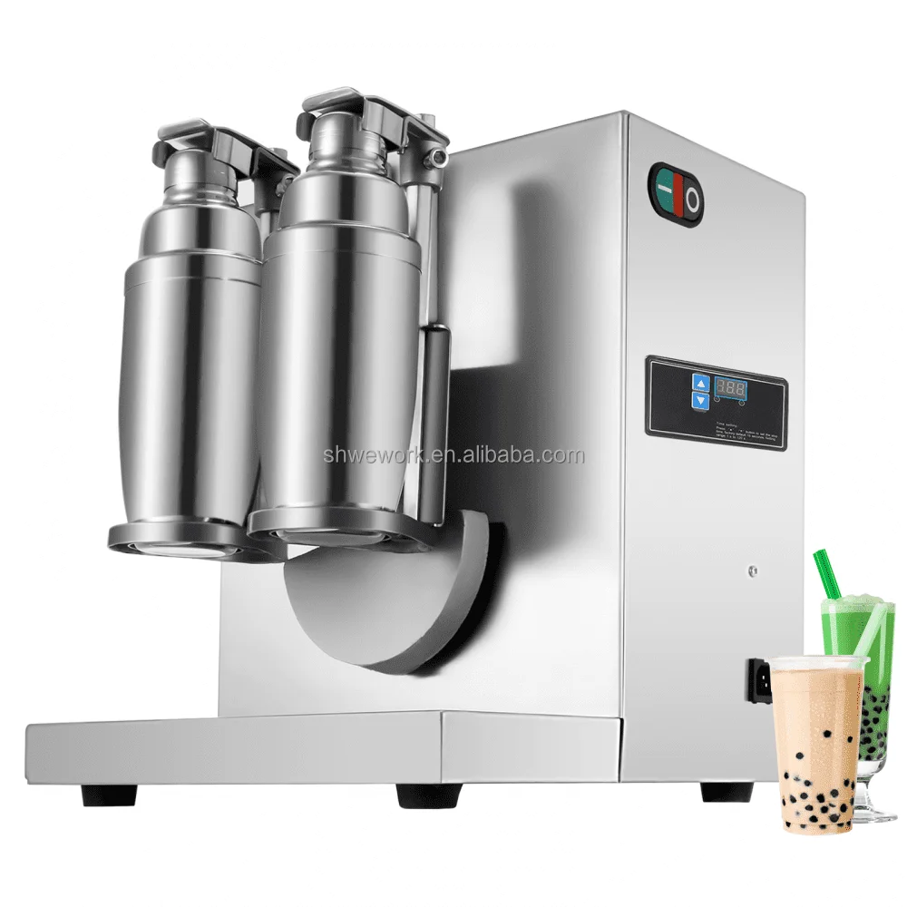 Milk Tea Shaker Double Frame Milk Tea Shaking Machine Stainless Steel Auto Tea Milk Making Machine