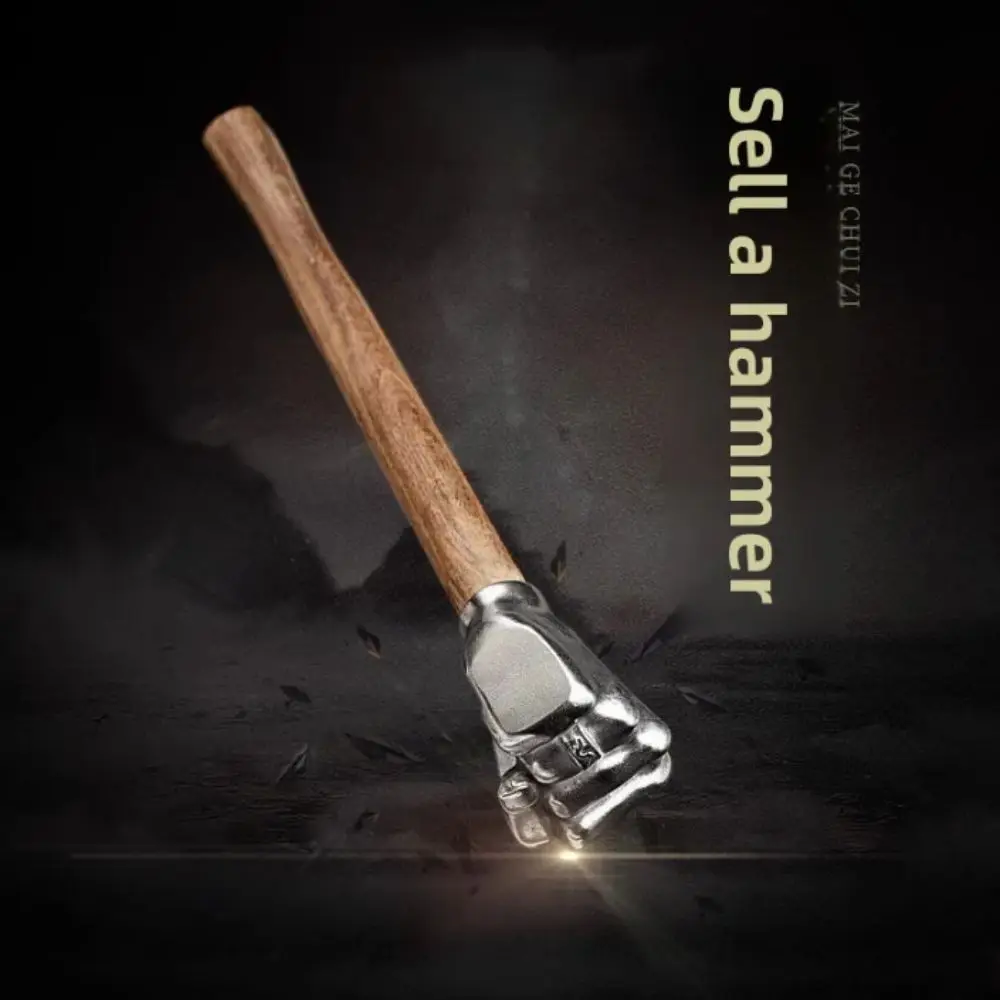 Compact Stainless Steel Fist Hammer | Versatile Tool with Ergonomic Anti-Slip Grip