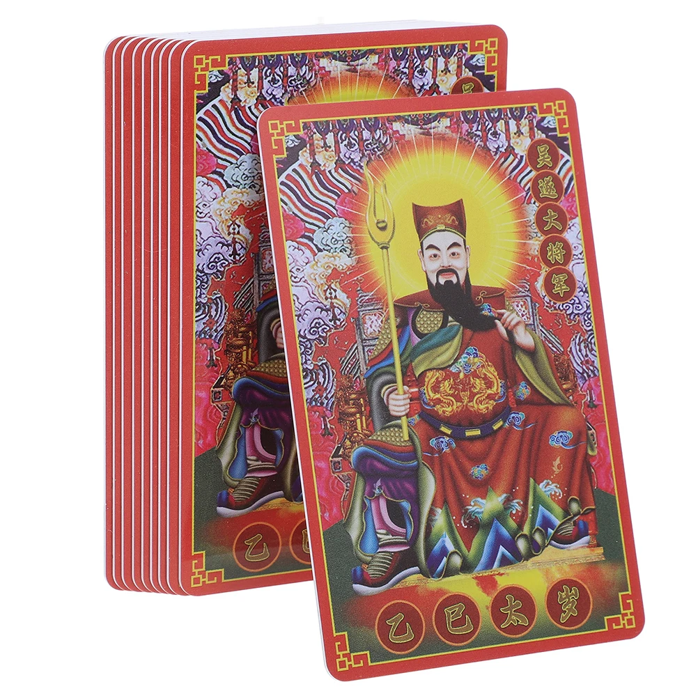 20szt/10szt Feng Shui Taisui Amulet Card 2025 Snake Year Wu Sui Amulet Chiński Nowy Rok Pomyślny Amulet na szczęście sukces