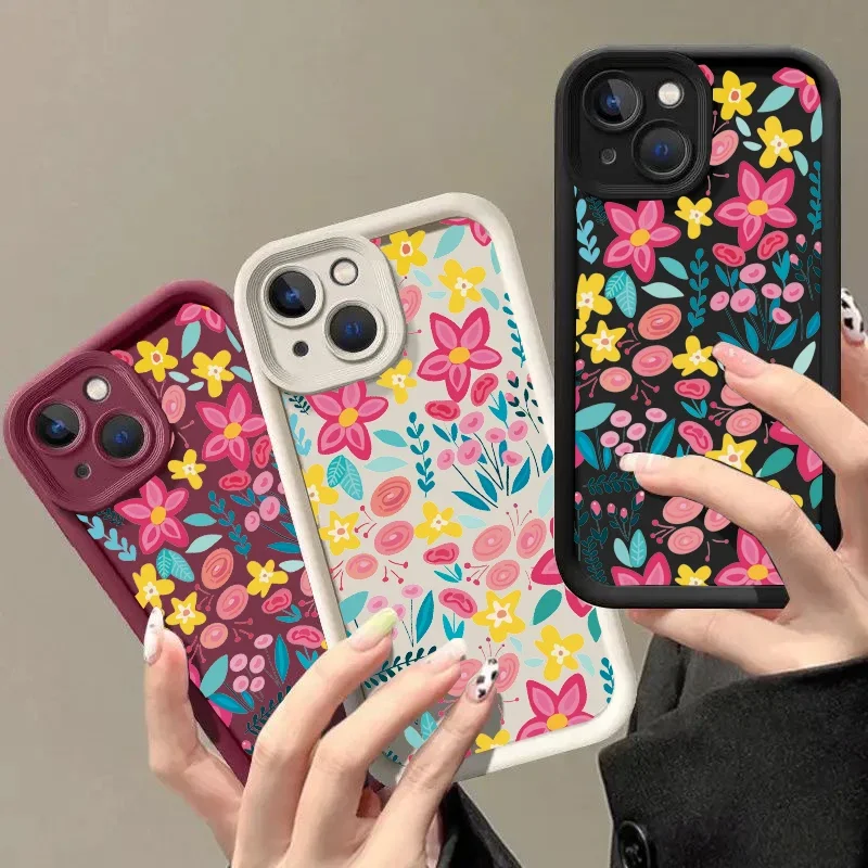 

Чехол для VIVO V40 Lite V30 V29 V23 V25 V30E V27E V29E V23E V25E V11 V19 V21 V11i Z3 V15 S1 V20 Pro Y75 Y55 Чехол с цветком